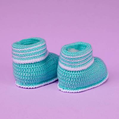 Escarpín Tipo 3 en crochet - Bebés - Enfibras Amigurumis