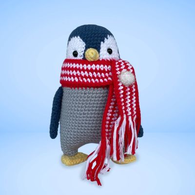 Pingüino con bufanda - Mundo Animal - Enfibras Amigurumis
