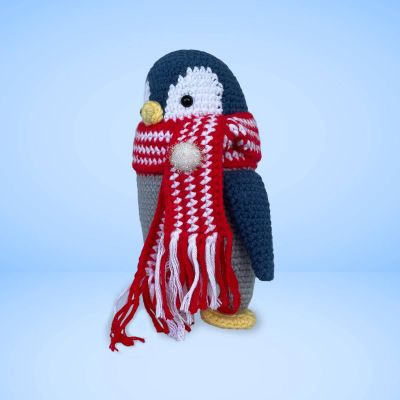 Pingüino con bufanda - Mundo Animal - Enfibras Amigurumis