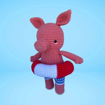 Pedro Von Dito Cerdito - Amigurumi Tejido a Mano y Hipoalergénico