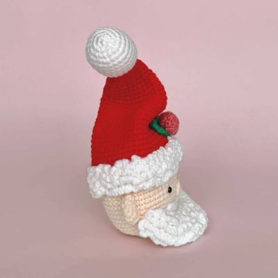 Adorno santa - Navideño - Enfibras Amigurumis