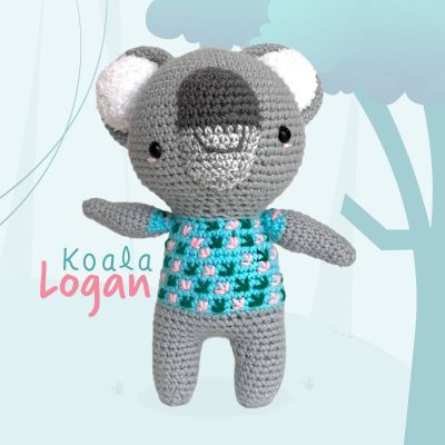 Logan Koala - Mundo Animal - Enfibras Amigurumis