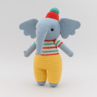 Luisa Elefante - Amigurumi Tejido a Mano | EnFibras