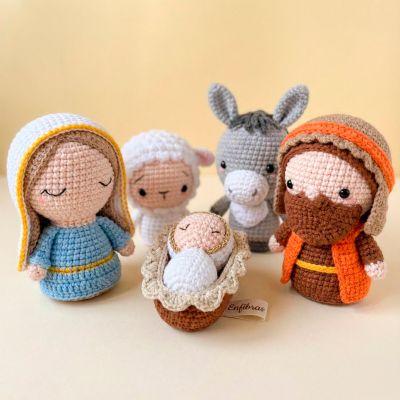 Set Nacimiento - Amigurumi Tejido a Mano y Hipoalergénico