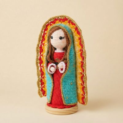 Virgencita de Guadalupe tejida a mano | Amigurumi Religioso