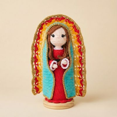 Virgencita de Guadalupe tejida a mano | Amigurumi Religioso