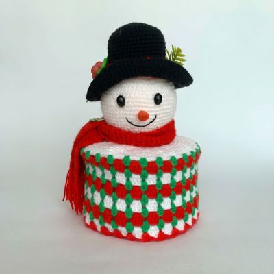 Muñeco de Nieve - Adorno de Navidad Tejido a Mano | EnFibras