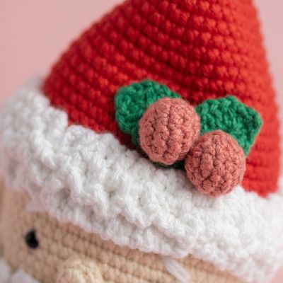 Adorno de Santa Claus Navideño Tejido a Mano | EnFibras