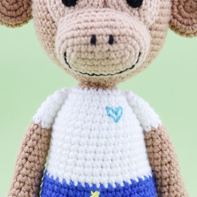 Jacques Mono - Muñeco Amigurumi Tejido a Mano | EnFibras