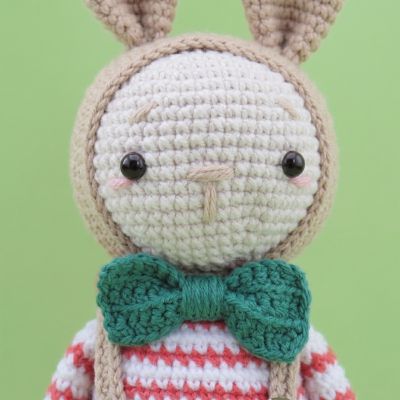 Miti Conejo Elegante - Amigurumi Tejido a Mano | EnFibras