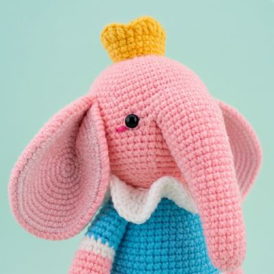 Princesa Elefanta - Muñeca Amigurumi Tejida a Mano | EnFibras
