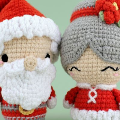 Señor y Señora Claus - Set Amigurumi Navideño | EnFibras