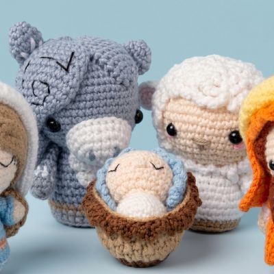 Set Nacimiento Pesebre Amigurumi Tejido a Mano | EnFibras