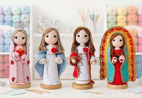 Vírgenes Amigurumi para el Día de las Madres: El Regalo Perfecto para Mamás Espirituales